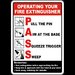 Operating Your Fire Extinguisher Sign